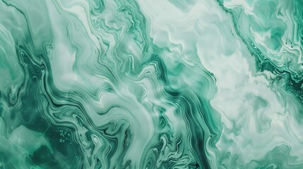 Obraz premium Close-up of wonderful decorative green marble stone texture featuring intricate veining, vibrant patterns, and luxurious natural aesthetics, perfect for high-end interior design, artistic decoration, 