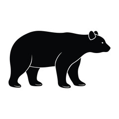 silhouette of a bear