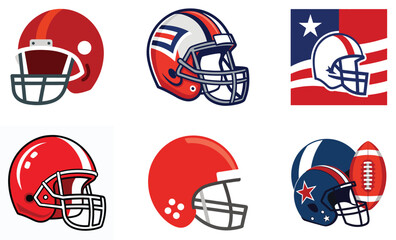 Football Helmet Virus Icon Silhouette, Football Helmet Virus Icon Flat

