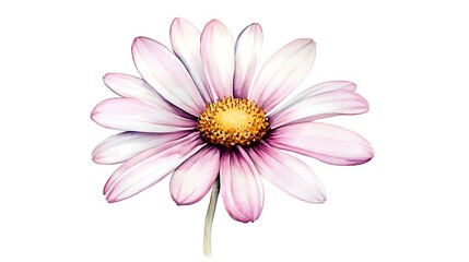Watercolor daisy illustration