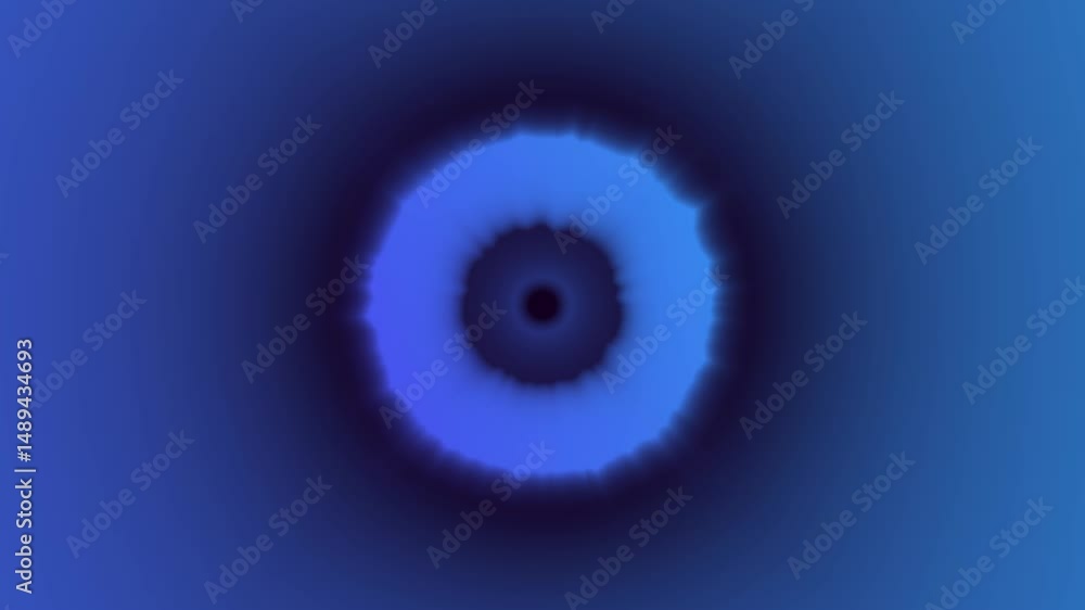 Aufkleber mesmerizing abstract circular pattern with soothing blue gradient and halo effect