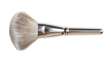 Closeup of a silver handle brush, versatile tool for various applications