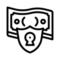 lock line icon