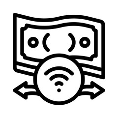 payment gateway line icon