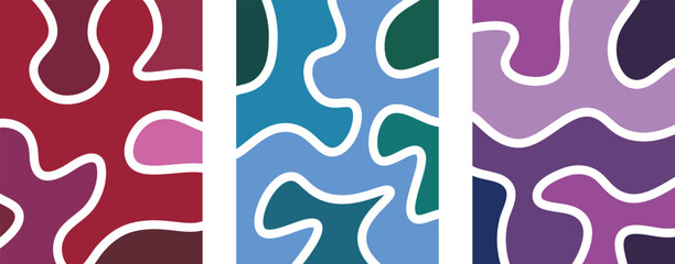 Groovy retro abstract curved colorful background. Groovy twirl background. 70s abstract twirl zigzag background