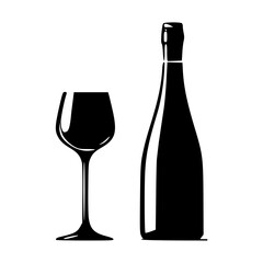 Elegance in a Bottle Wine Collection Vector Art, A refined set of wine bottle vector.