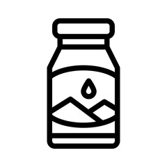 plastic bottle line icon