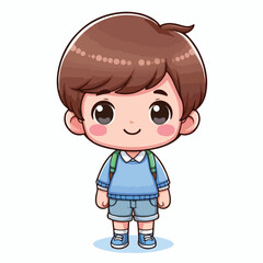 Vector Cartoon Boy