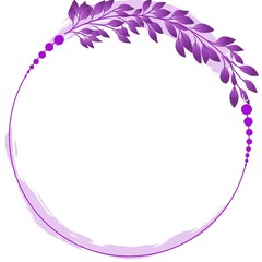 frame with purple flowers. frame of purple flowers. wedding ornament.