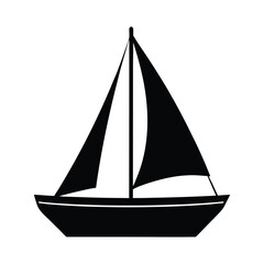 sailing ship isolated on white