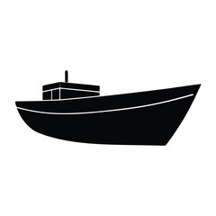 fishing boat vector illustration