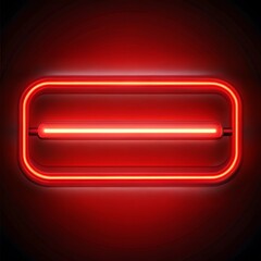 Fototapeta premium Red neon light line sparkle isolated on white background