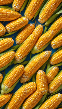 Close-up of Fresh Corn Cobs with Insects in Sunny Field &ndash; Golden Hour Light, Summer Agriculture Scene