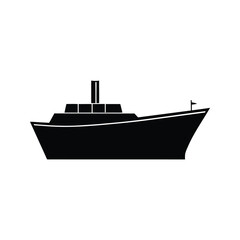 vector illustration of a boat
