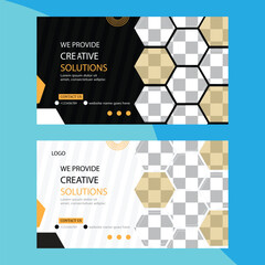 Corporate business social media cover banner template