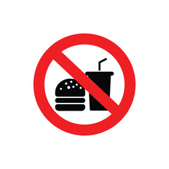 No food or drink is allowed to maintain cleanliness in the area. vector files
