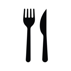 fork and knife silhouette
