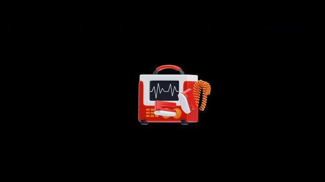 3D Animation of Defibrillator Machine