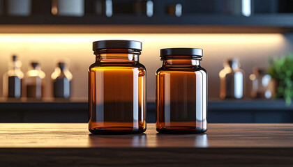 Apothecary Jars Set Dark