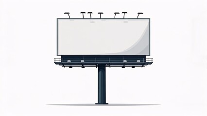 Blank Billboard Mockup  Perfect for Advertising and Design Presentations
