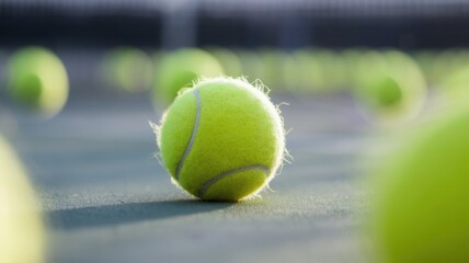  Close View Tennis Balls