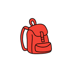 red bag vector icon