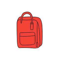 red bag vector icon