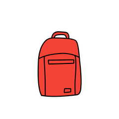 red bag vector icon