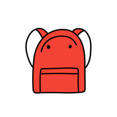 red bag vector icon