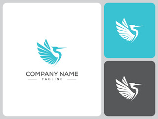 seagull logo vector. logo design