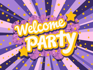 This vibrant image features a playful 'Party Time' design, perfect for conveying a festive atmosphere, complete with bright colors and whimsical shapes to inspire joy and celebration.