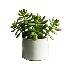 plant in a pot, home and office decoration Isolated on white and transparent background.