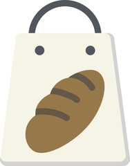Bread Bag Flat Icon