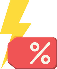 Flash Sale Flat Icon