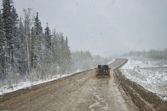 Snowstorm on the Dalton Highway