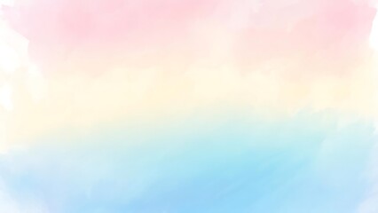 Serene Pastel Watercolor Sunrise Sky Gradient Painting showcasing a beautiful dawn sky with soft pastel colors perfect for backgrounds and design projects.