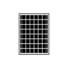 Black squared layout displays pattern in geometric form.