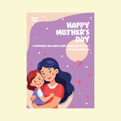 mother day poster vector