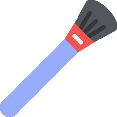 Face Brush Flat Icon