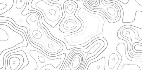 Fototapeta premium Abstract topographic contours map background, wave paper curved reliefs abstract background. geographic line map Modern design with topographic wavy pattern design for poster. vector illustration.