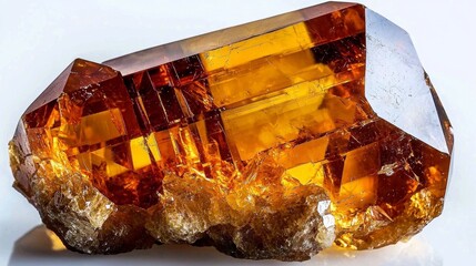 The unique characteristics of a golden citrine in its unrefined state.