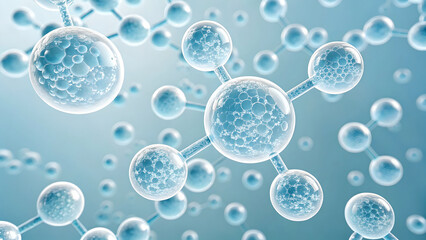 Molecules of micro sodium polyacrylate in trial show unique structure of pulp, creating fascinating visual of chemical interactions