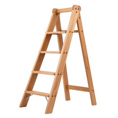 Wooden Step Ladder for Home and Garden Use with Five Rungs
