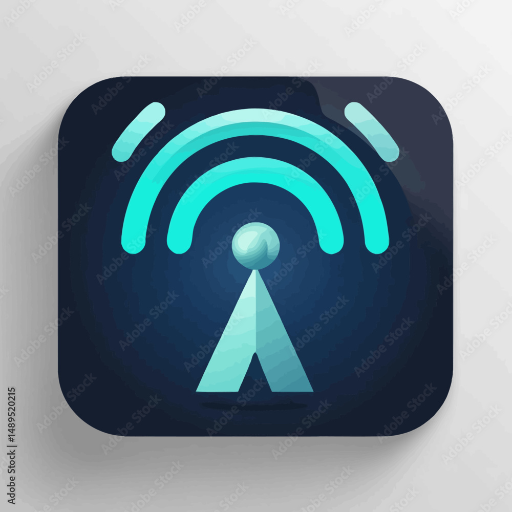Poster wireless communication network technology connectivity conceptual digital transformation connection