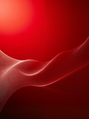 A red background with lines of light flowing.