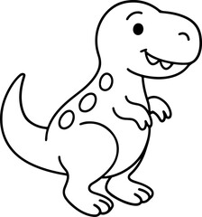 Fototapeta premium 공룡 색칠도안