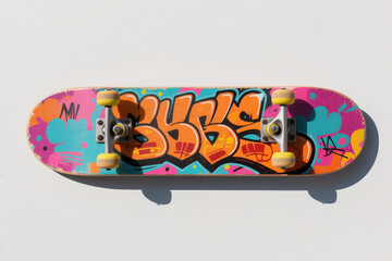 Street Style Skateboard Illustration