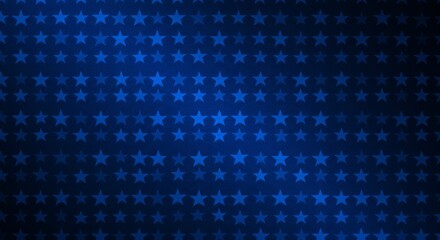 Array of blue stars evenly spaced in a dynamic gradient background illustration