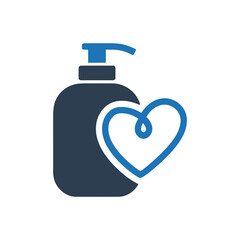 Hand Sanitizer Heart Icon