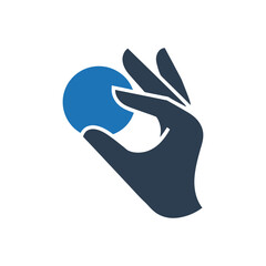 Hand Holding Beauty Product Icon